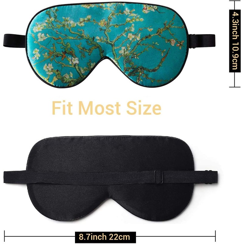 ZIMASILK 100% Natural Silk Eye Mask Blindfold, Adjustable Super-Smooth Soft