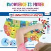merka Kids US Map Placemat for Dining Table, Non Slip