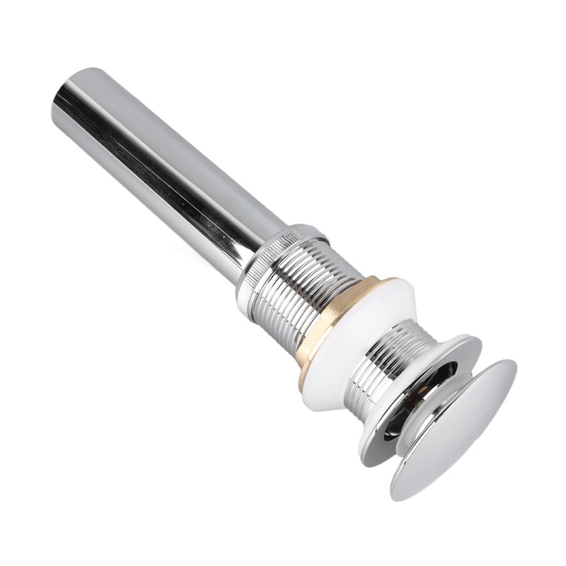 Bathroom Pop Up Drain Control Water Flow Copper Chrome Plating