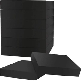 QOSFET EVA Shock Absorbing Washer Pads, 8 Pack Anti-Vibration Mat Protectors for Washing Machine Dryer, 0.8 in Think Floor Protectors, Reduce Noise, Heavy-Duty Stability