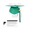Newrara Graduation Unisex Matte Adult Graduation Cap with Tassel (Green)