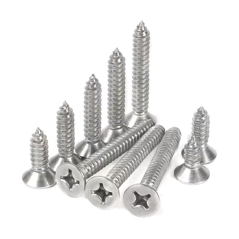 M4 x 80mm Flat Head Wood Self Tapping,Sheet Metal Screws,Phillips