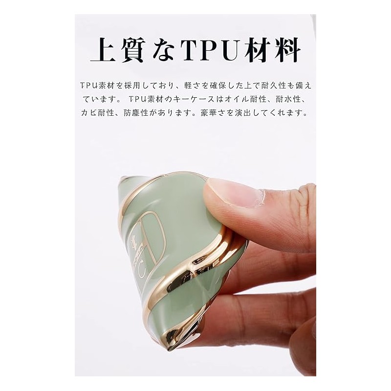 [LETINGFAR] キーケース ホンダ用 スマートキーケース キーカバー 柔らかい TPU素材 両側スライドドア ホンダ専用設計 キーホルダー