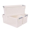 JAKAGO Small Plastic Storage Baskets Kitchen Cupboards Organiser Storage Baskets