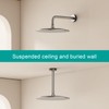 AULEEND All Metal Rain Shower Head - Heavy Duty Stainless