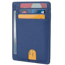 LinsCraft Small RFID Blocking Minimalist Credit Card Holder Pocket Wallets for Men & Women