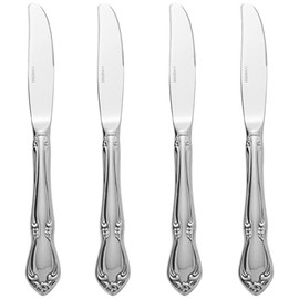 Oneida Chateau Fine Flatware Dinner Knives, Set of 4, 18/10 Stainless Steel
