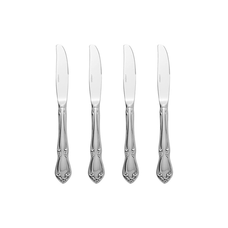 Oneida Chateau Fine Flatware Dinner Knives, Set of 4, 18/10
