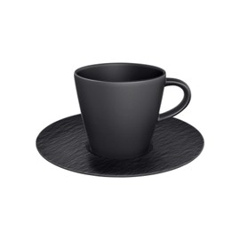 Villeroy & Boch Manufacture Rock 1042391290 Coffee Cup with Saucer Set of 2