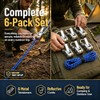 6-Pack Heavy-Duty Paracord Adjusters for Outdoor Activities