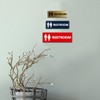 Signs ByLITA Basic - Señal de baño unisex, Gris claro,
