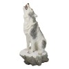 Woodlands Wildlife Mystical Alpha Snow Arctic Wolf Howling At The