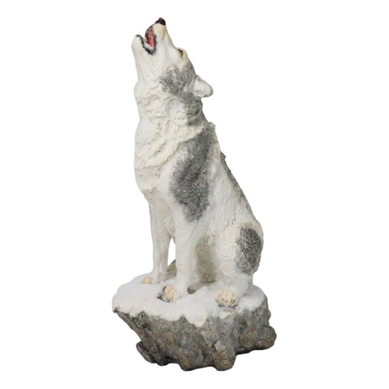 Woodlands Wildlife Mystical Alpha Snow Arctic Wolf Howling At The