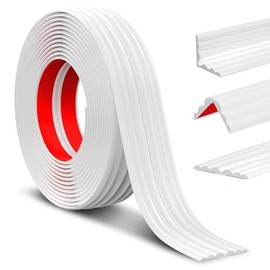 Wall Corner Protector Peel and Stick Wall Molding Trim Flexible Corner Guard Edge Protector Inside & Outside Corner Guard Strip for Wall Edge Ceiling Countertop