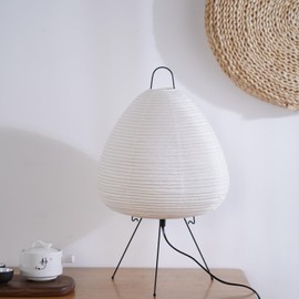 Inblissy Noguchi Table Lamp. Akari Lamp.Rice Paper Lamp. Japandi Lamp. Cozy Lamp. Aesthetic Lamp. Lantern Lamp. Ambient Lighting. Bedside Lamp. Japanese Lamp. Japanese Zen Vibe