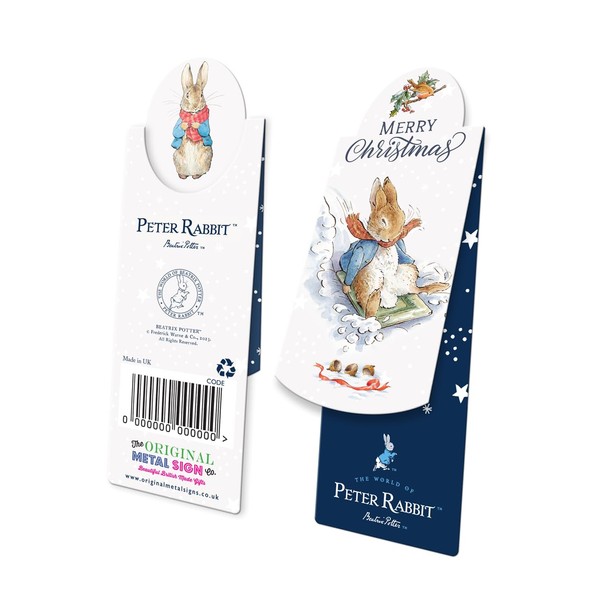 Beatrix Potter Peter Rabbit Magnetic Bookmark - Peter Sledging