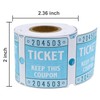 DGBDPACK 250 Raffle Tickets, 50/50 Double Roll Tickets for Raffles,