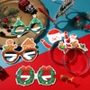 24 Pcs Christmas Headbands and Glasses Frames Bundle Set Glitter