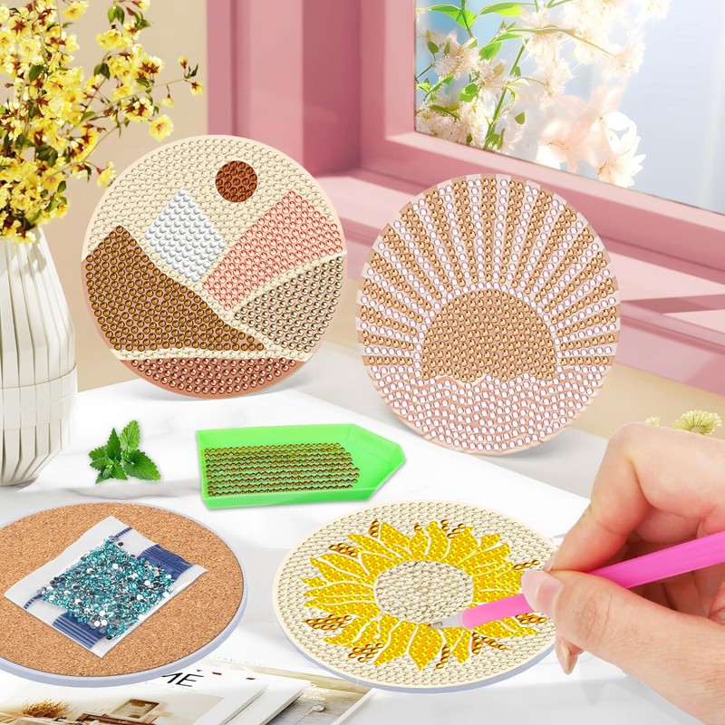 DOTSOPS 6 Pcs Diamond Art Kits for Adults Diamond Art