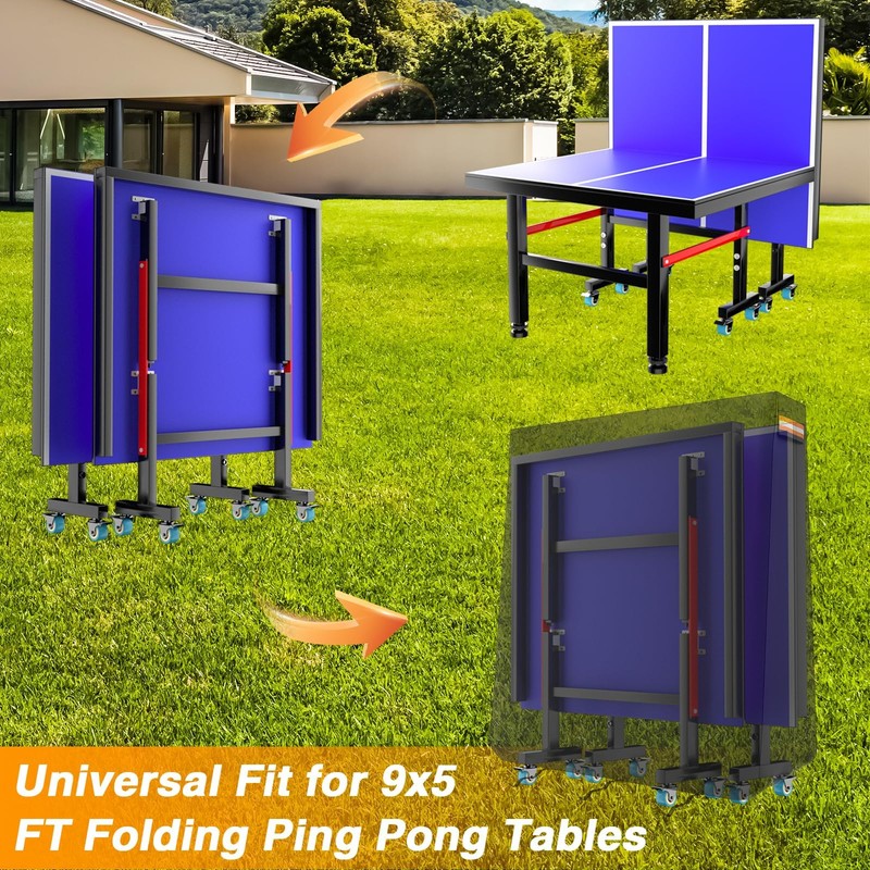 EVRBUL Ping Pong Table Cover Outdoor Waterproof Folding Table Tennis