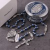HanlinCC 6mm Glass Pearl Beads Catholic Our Lady of Guadalupe