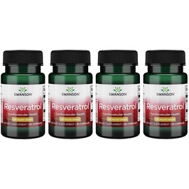 Swanson Resveratrol 100 100 Milligrams 30 Capsules (4 Pack)