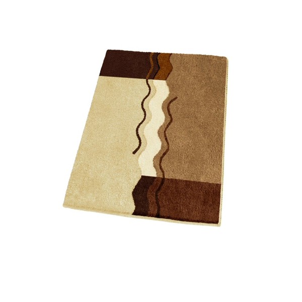 Non Slip Brown Bath Rug (Small 21.7" x 25.6")
