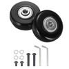 sourcing map Set of 1 Luggage Wheels Replacement 45 x