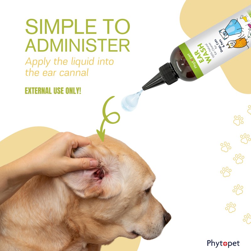 Phytopet Ear Wash | 250ml | Natural & Gentle Cleaning