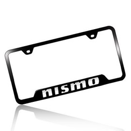 Au-Tomotive Gold, INC. Nissan NISMO Black Steel License Plate Frame