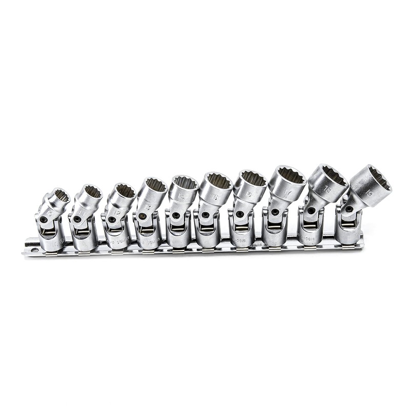 Genius Tools 10PC 3/8" Dr. Metric Universal Hand Socket Set
