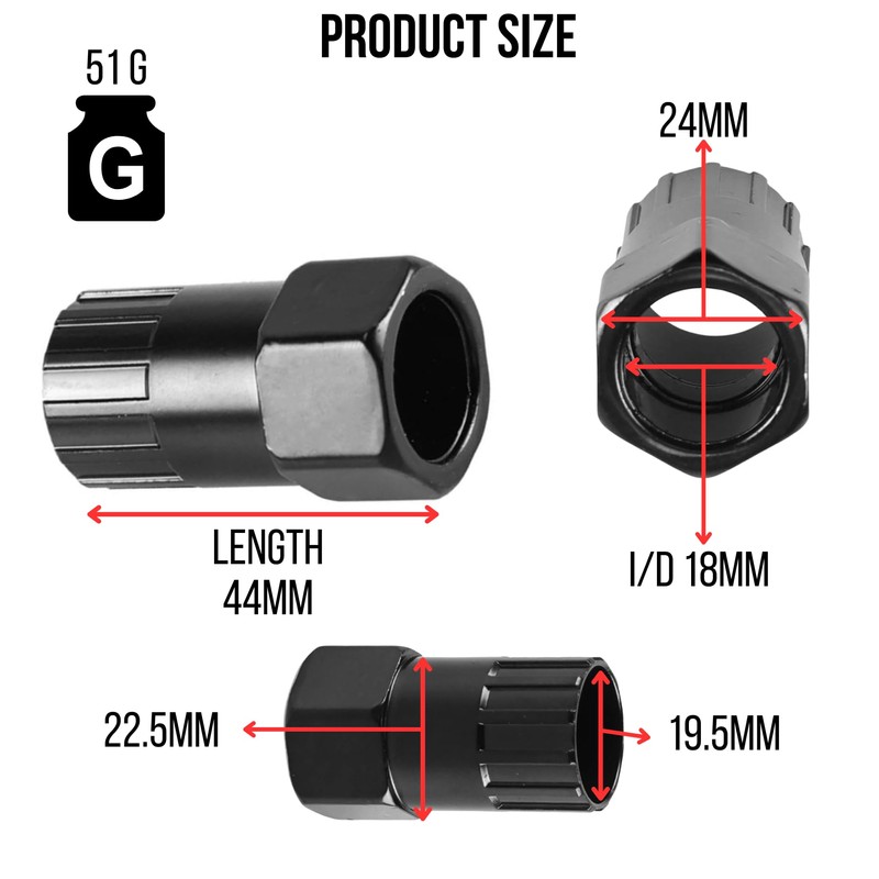 Freewheel Cassette Removal Tool, E Bike Bicycle Compatibility with Shimano,