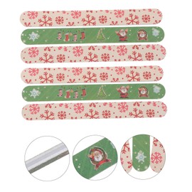 FOMIYES 24pcs Xmas Nail Files Grit Tools for Manicure Pedicure Festive Nail Art Accessories Lightweight Portable for DIY Salon Use Women Girls
