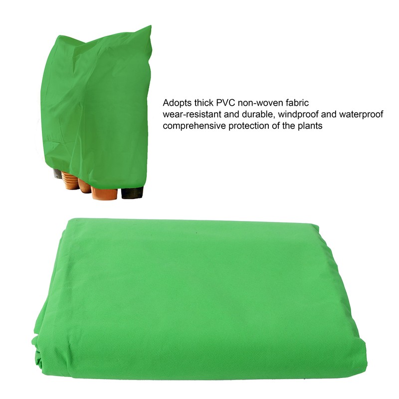 Plant Cover Winter Protection PVC NonWoven ColdProof Bag Antifreeze Green