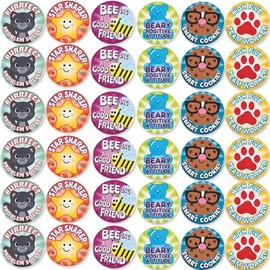 Fun Express Good Behavior Buttons - 24 Pieces - Educational and Learning Activities for Kids