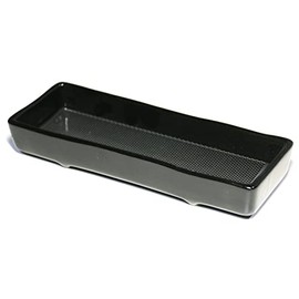 やまこう 仏壇用香炉 国産 線香皿 横置き 寝かせる 横 ■ 陶器 ■ 仏具 ■ 限定 ■ 黒 線香立て 線香差し 線香入れ 香炉 お盆 お彼岸 お墓参り 墓 供養 香炉