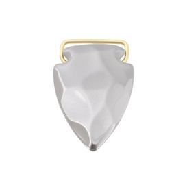 Create idea Stainless Steel Retro Rock Shape Buckle Buckle for 38mm Belt Silver 74x50mm