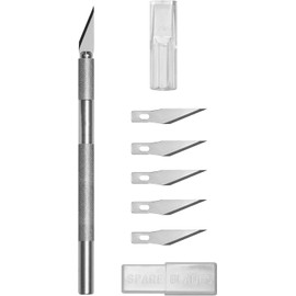 VViViD 6 pcs Modelers Knife With Spare 5 x Stainless Steel Blades And Protective Cover