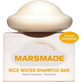 Rice Water Shampoo Bar 2.0 – 120g Solid Natural Hair Soap Bar for Hydration, Moisture, Strength & Scalp Care – Eco-Friendly, Sulfate-Free Shampoo for All Hair Types – Nourishes, Repairs & Softens
