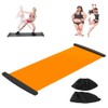 Slide Board with Shoe Cover Slimming Exercise Guide Slide Mat