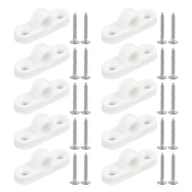 Awning Eyelets Set for Motorhomes and Caravans – Pack of 10 Robust Awning Eyelets with 20 Screws, Universal Use for Vertical and Horizontal Mounting, Easy Installation (Model: Horizontal)