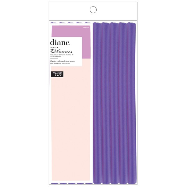 Diane Der002 Twist-flex Rods, Purple, 10 Inch
