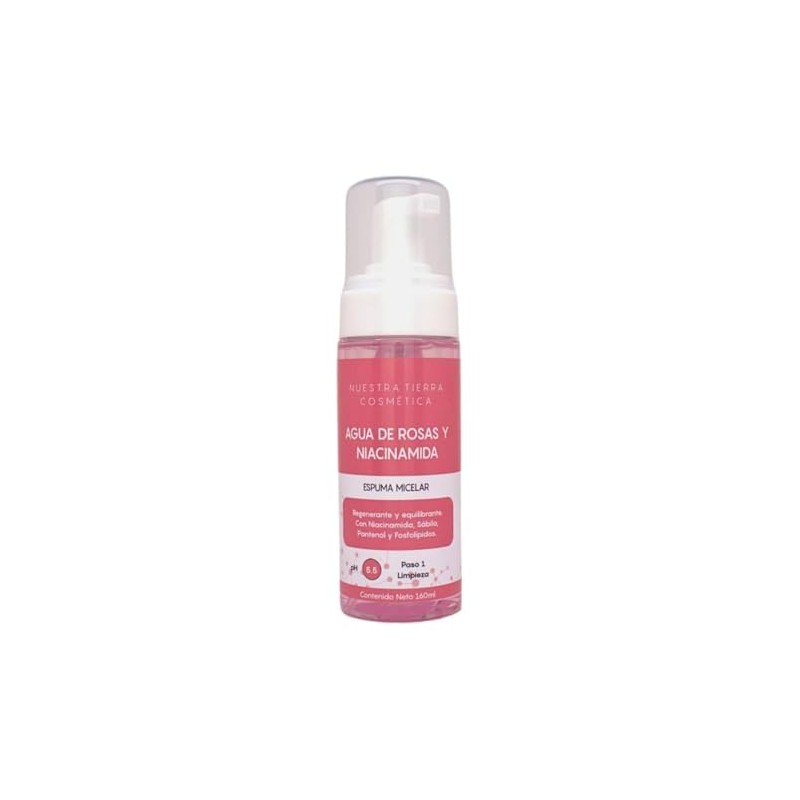 Espuma Micelar Agua De Rosas Y Niacinamida