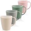 com-four® 4 x Coffee Cups with Handle, 360 ml, Dishwasher-Safe