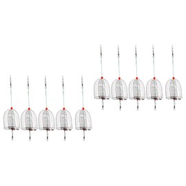 Sosoport 10pcs Fishing Bait Trap Cage Fishing Basket for Catching Smelt Eels Crab Lobster and Shrimp Lightweight and Design for Outdoor