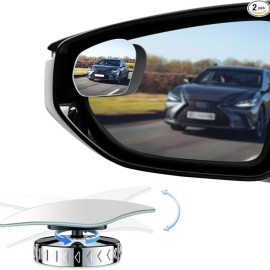 NoBrand HD Blind Spot Mirrors 2 Pack, Frameless Convex Side Mirror Blindspot for Larger