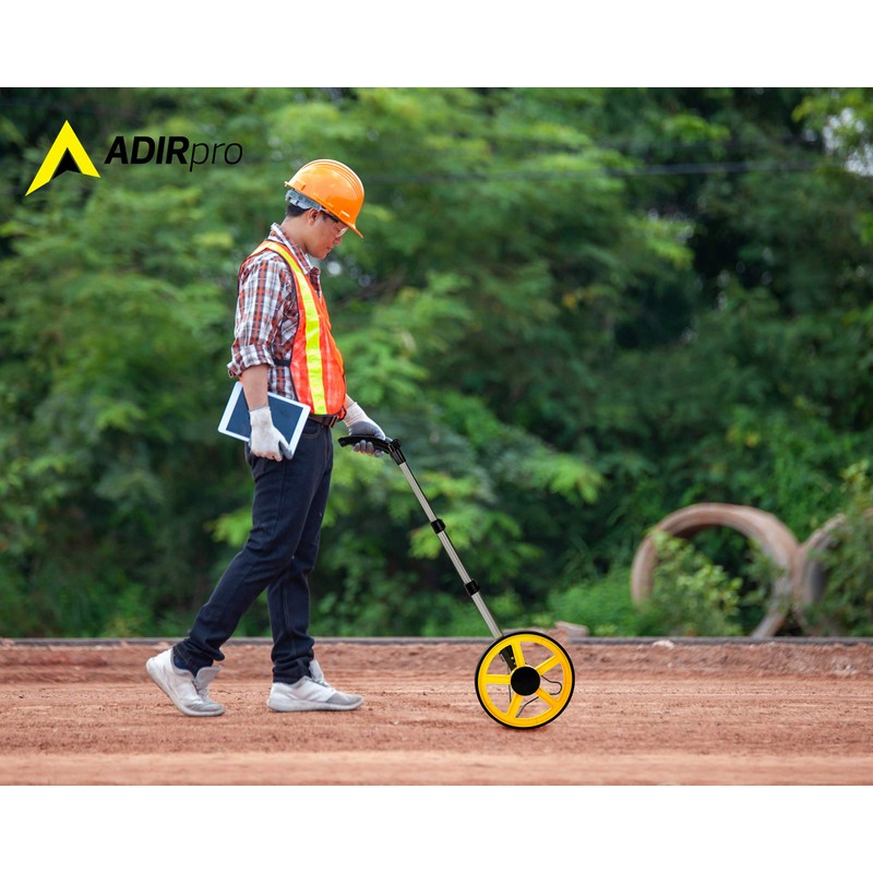 AdirPro Digital Distance Measuring Wheel - Large Digital LCD Display