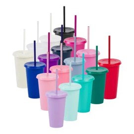 100 Vasos Reusables Uupz 16 Oz Bautizo Recuerdo Bolo Mayoreo Color Arma tu Kit                                                                        