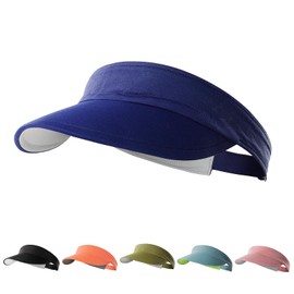 TAGVO Sun Visor Hüte UV-Schutz für Damen Herren, Schnell-Trocknend Docht Strand Golf Tenniskappe Sonnenhut Visor Hat mit Verstellbares Kopfband Outdoor Sport Visor Cap für Tennis Running Golf Wandern