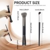 2 Pcs Nose Contour Brushes, 2-in-1 U-shaped Fluffy brush Dual-End